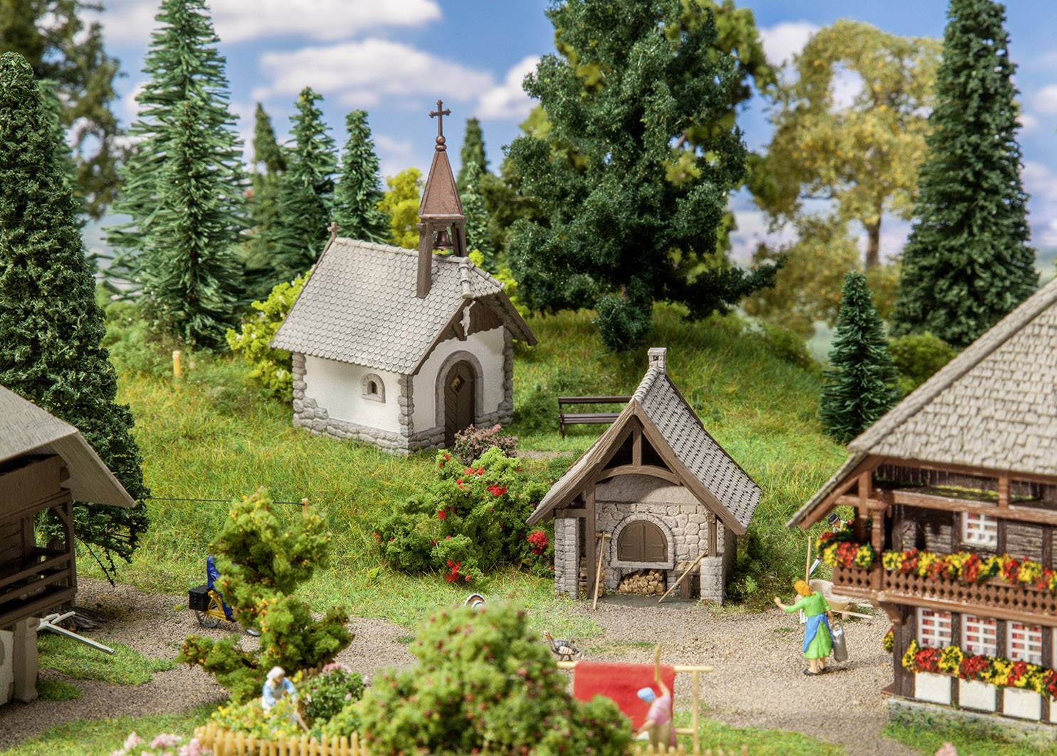 Faller 130571 H0 Court Chapel and bakery