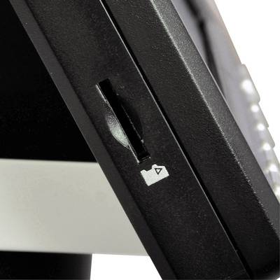 A black sliding switch on a device, set to 'closed' position with a padlock symbol.