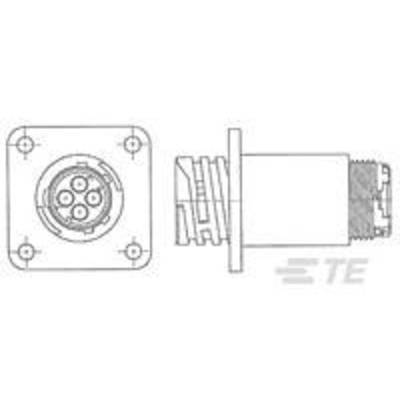   TE Connectivity  796286-1  Bullet connector  Plug, straight  Total number of pins: 37  Series (round connectors): CPC 