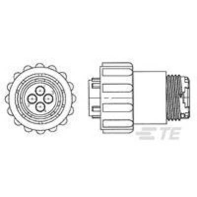 TE Connectivity 796274-1 Bullet connector Plug, mount Series (round connectors): CPC Total number of pins: 16 1 pc(s) 