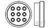 TE Connectivity 213925-1 Bullet connector sealing Total number of pins: 9 Series (round connectors): CPC 1 pc(s)