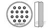 TE Connectivity 213919-2 Bullet connector sealing Series (round connectors): CPC 1 pc(s)
