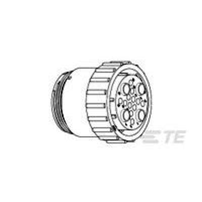 TE Connectivity 796203-1 Bullet connector Plug, mount Series (round connectors): CPC Total number of pins: 16 1 pc(s) 