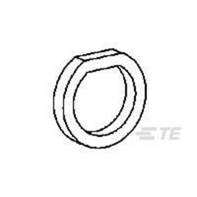 Technical drawing of a flat, circular ring with a bevelled surface. Marked with 'TE' in the bottom right area.