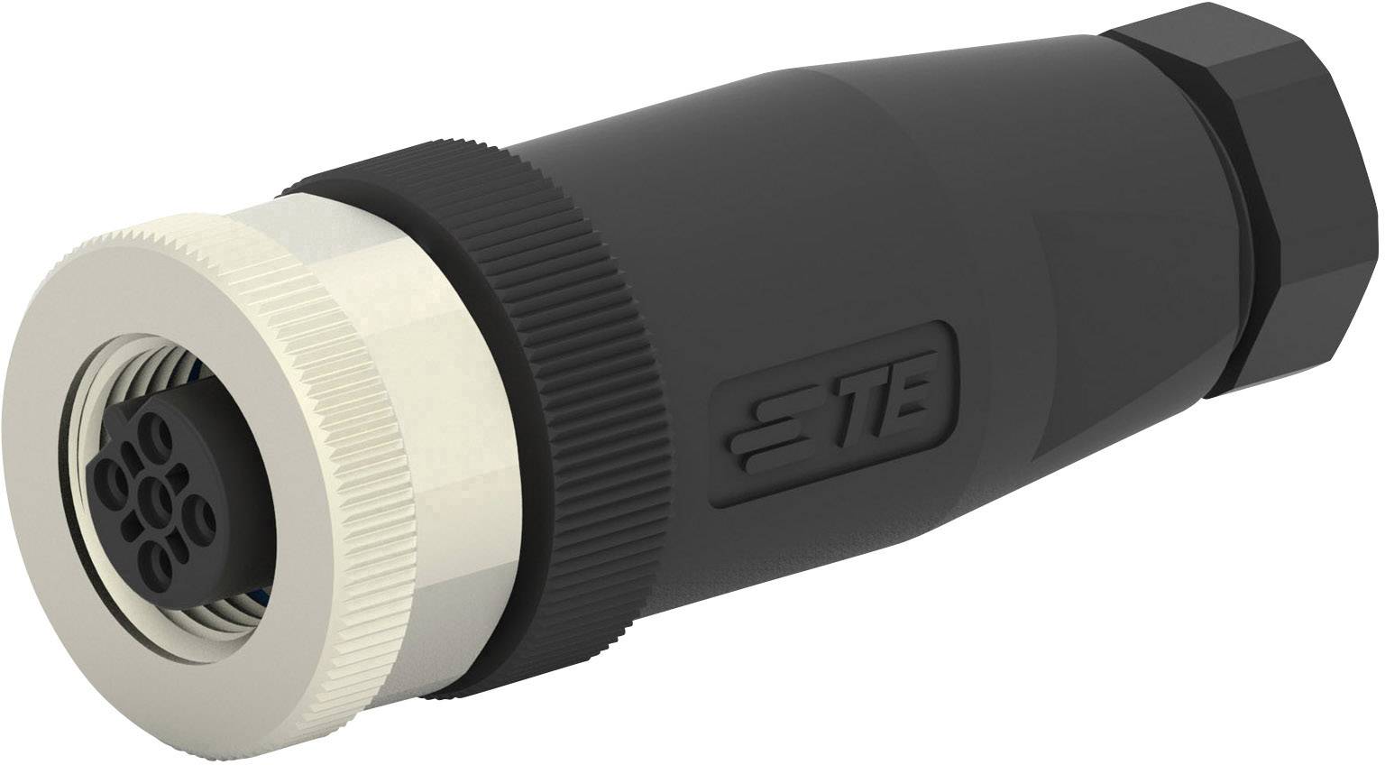 Black multi-pin connector, suitable for industrial applications. 'STB' marking visible on the side.