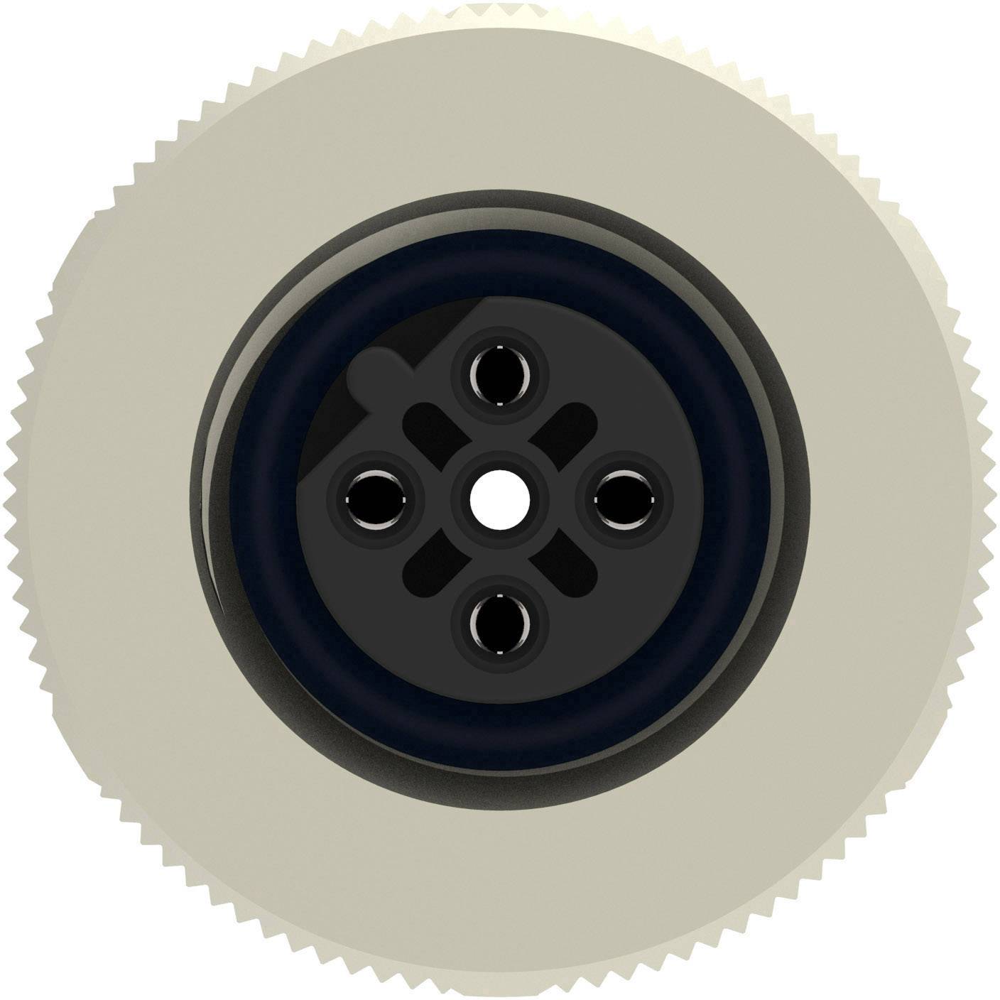 Illustration of a bright button with four holes, positioned on a dark, circular background.
