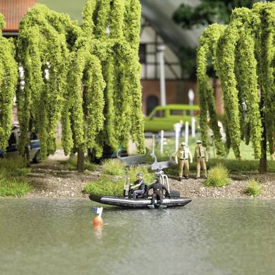 Image of Busch BUSCH JAEGER 5485 H0 lake with driving police boat Assembly kit