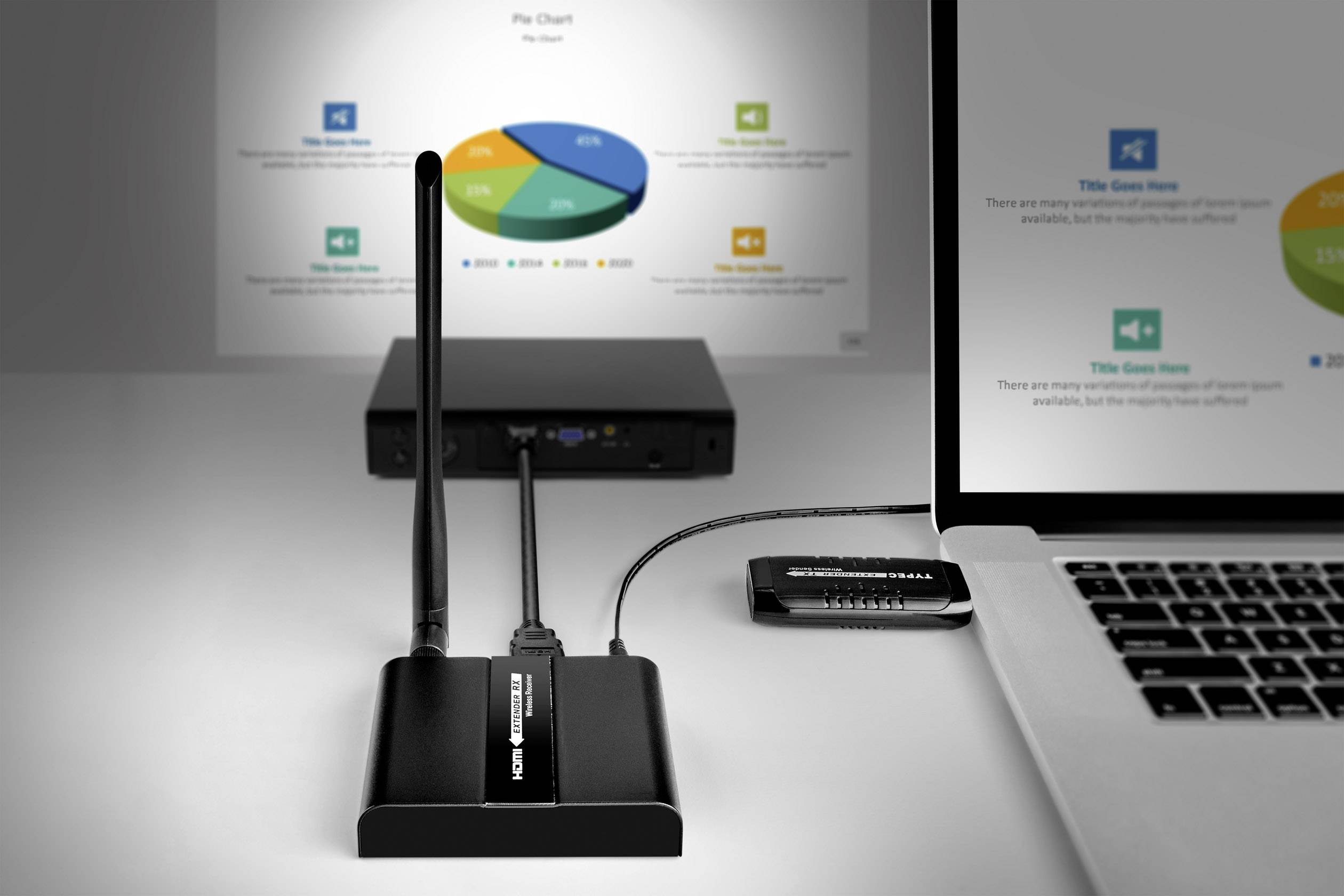 SpeaKa Professional SP-UCFS-01 Wireless USBC (set) 30 m 5.8 GHz 1920 x 1080 p