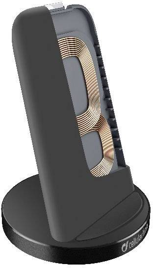 Cellularline Wireless charger 1500 mA Fast Charger Stand WIRELESSTANDTYCK Outputs Inductive charging standard Black-4