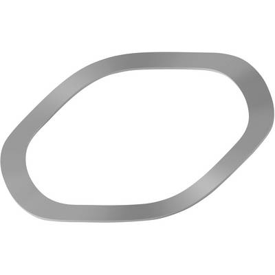 A grey, irregularly oval object on a white background.