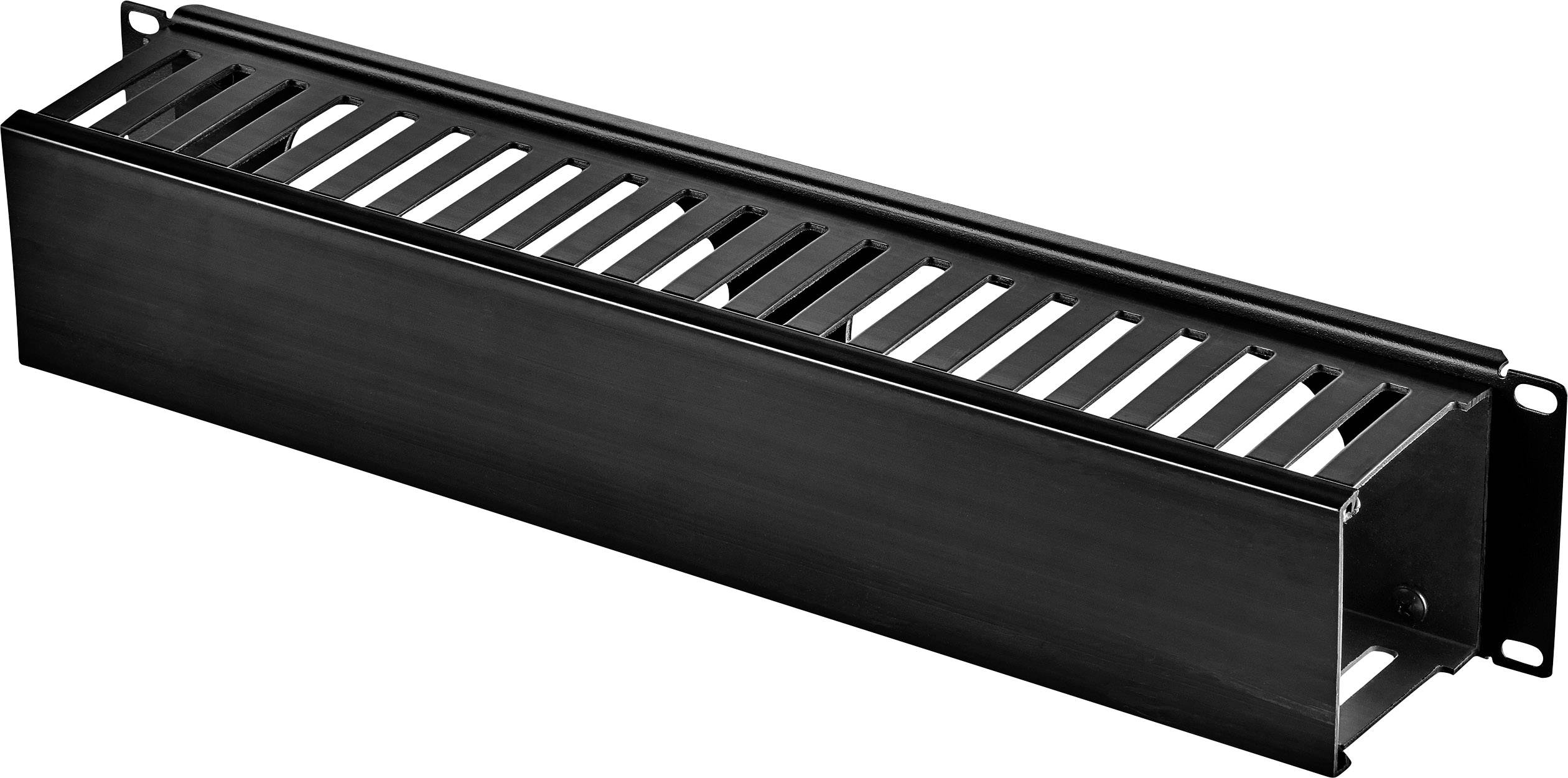 Renkforce RF-3429152 19 inch Server rack cabinet cable duct 2 U Black