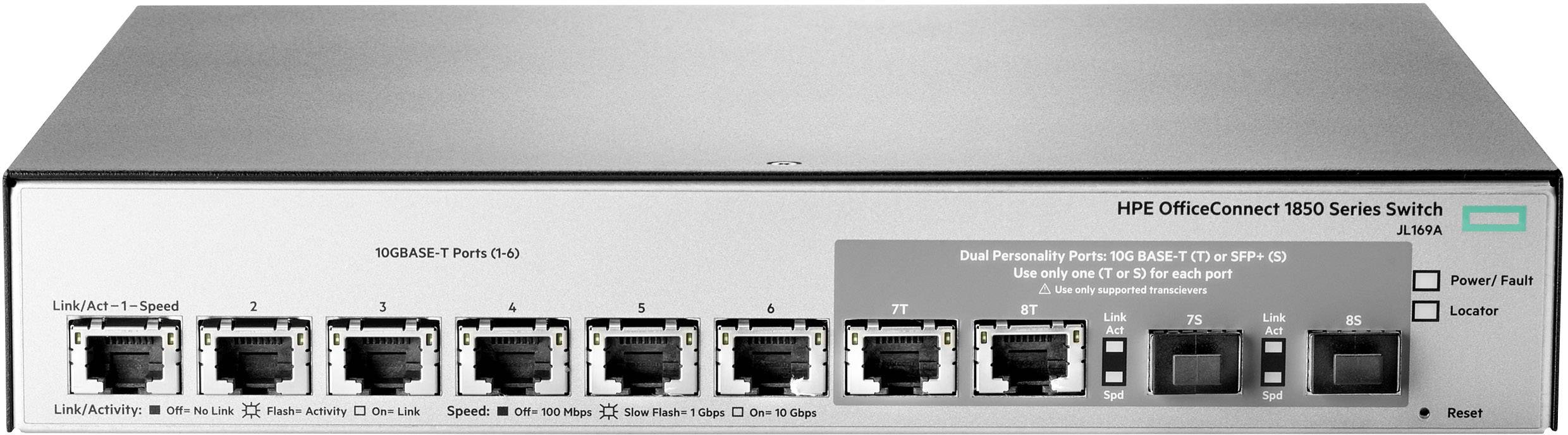Hewlett Packard Enterprise HPE OfficeConnect 1850 6XGT and 2XGT/SPF Network switch JL169A#ABB-0