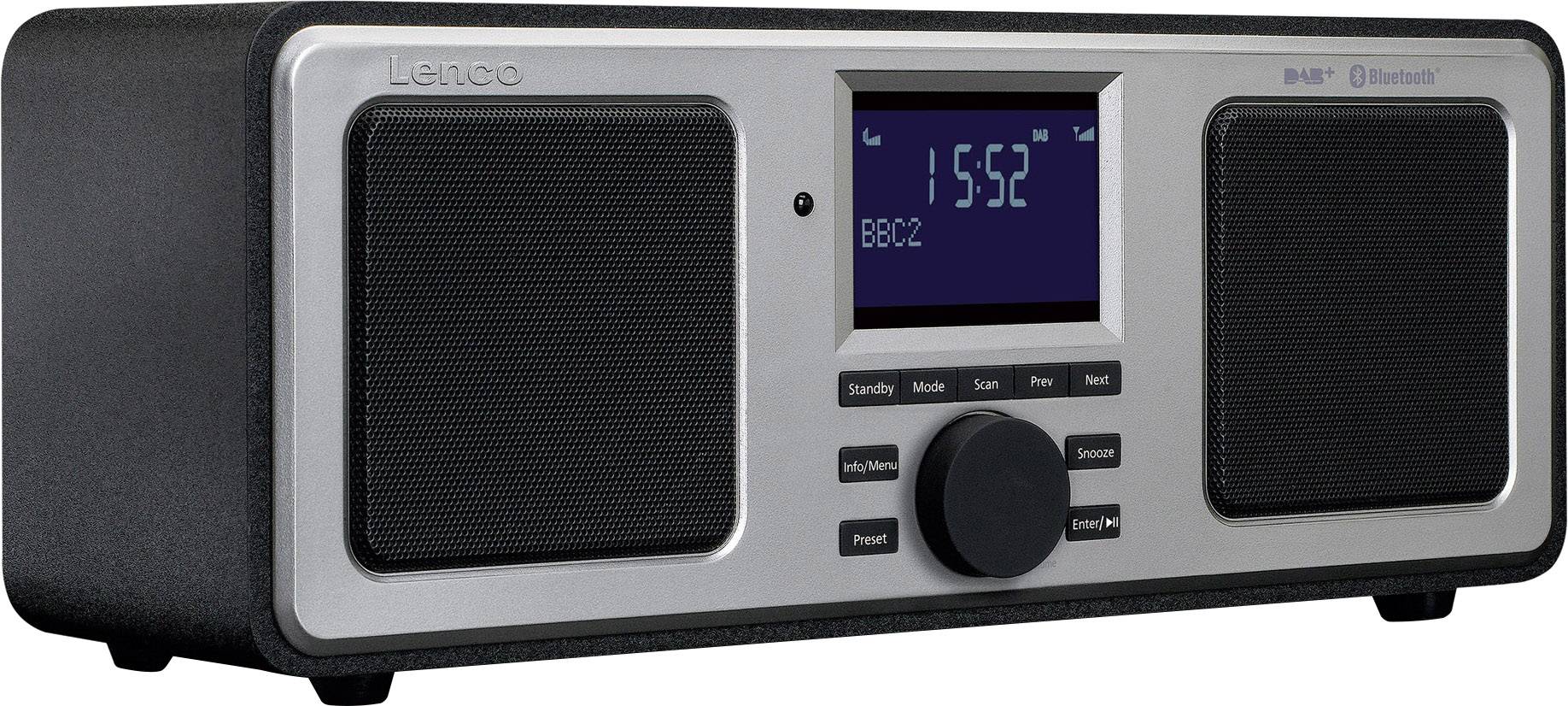 Lenco Dar 015bk Desk Radio Dab Fm Aux Bluetooth Conrad Com