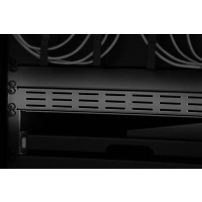 Renkforce RF-3429458 19 inch  Server rack cabinet blind  1 U  with air vents  Dark grey
