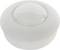 A white, round LED light with a domed top. Suitable for interior lighting or decorative purposes.