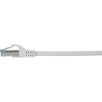 A white Ethernet cable used for network connections.