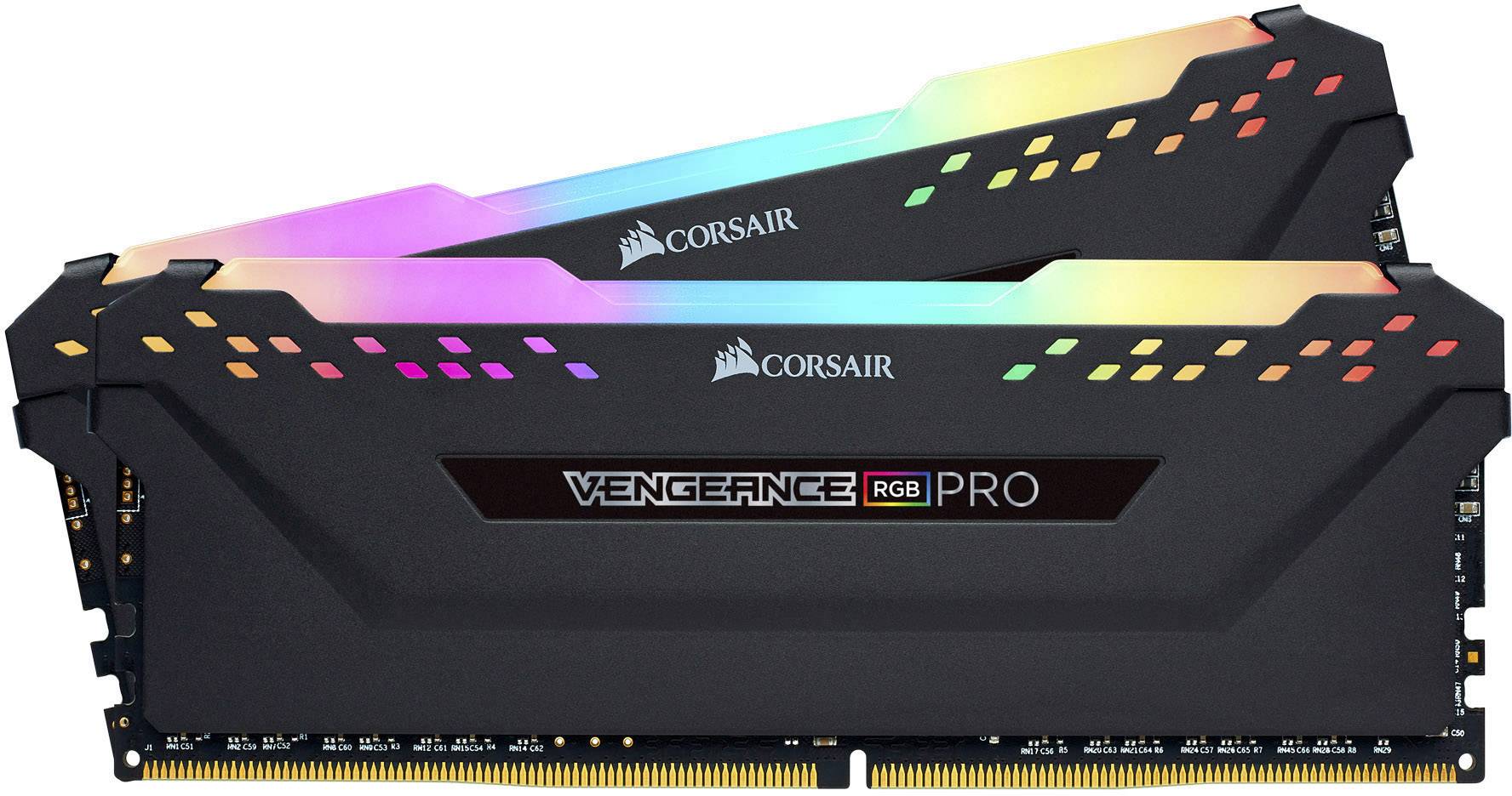 Corsair PC RAM kit Vengeance ® RGB PRO CMW16GX4M2C3200C16 16 GB 2 x 8 GB  DDR4 RAM 3200 MHz CL16 18-18-36