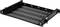 Black, ventilated rack mount drawer for installation in a server or IT cabinet, with side brackets and ventilation slots.