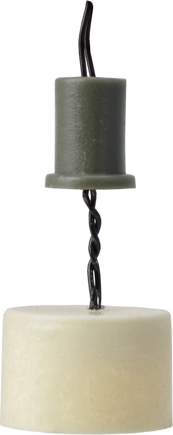 A green and a white candle element are connected by a twisted black cable; the system appears to be decorative.