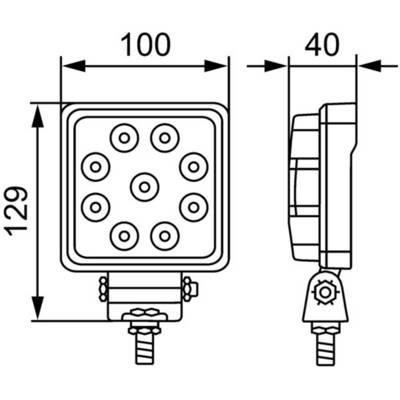 HELLA VALUEFIT 1GA 357 109-002 LED-Faro de trabajo S3000 - 12/24/48V HELLA VALUEFIT 1GA 357 109-002 LED-Faro de trabajo S3000 - 12/24/48V