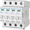 An Eaton four-socket surge protection device, suitable for 280VAC. It displays model numbers and technical specifications.