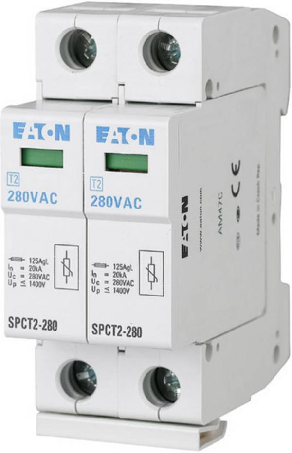 Eaton 167594 SPCT2-280/2 Surge arrester Surge protection for: Switchboards 20 kA 1 pc(s)