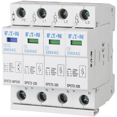 Eaton 167622 SPCT2-335-3+NPE Surge arrester  Surge protection for: Switchboards 20 kA  1 pc(s)