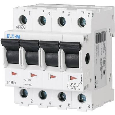 Main switch 4-pin 100 A 4 breakers, 4 makers 240 V AC Eaton 276285