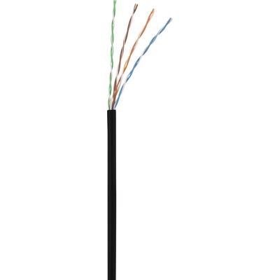 Four pairs of twisted cables, each with different colours, protrude from a black cable sheath.