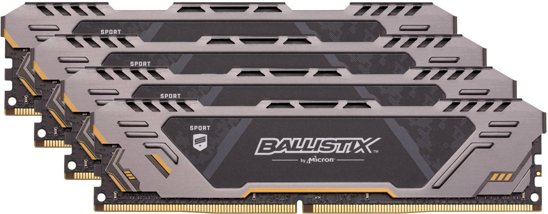 Crucial PC RAM memory Ballistix Sport AT BLS4C16G4D30CEST 64 GB 4 x 16 GB DDR4 RAM 3000 MHz CL 17-19-19