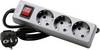 Kopp 129743008 Power strip (+ switch) 3x Titanium PG connector 1 pc(s)