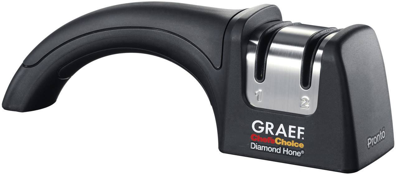 Graef PRONTO PRONTO Knife sharpener Black, Stainless steel