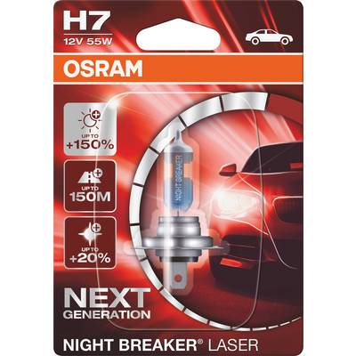 OSRAM Night Breaker Laser Next Generation H7 Halogen Headlamp 64210NL-01B  12V 55W (1 Piece) •
