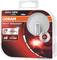 The packaging displays two H11 12V 55W car bulbs by Osram, model 'Night Breaker Silver'. Promises: up to 100% more brightness, range up to 130m.