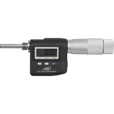 Digital micrometre with display showing '0.000'. It is used for precisely measuring small distances.