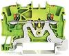 WAGO 2201-1207 PG terminal 4.20 mm Push-in connector Green, Yellow 100 pc(s)