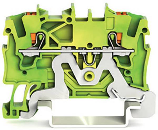 WAGO 2201-1207 PG terminal 4.20 mm Push-in connector Green, Yellow 100 pc(s)