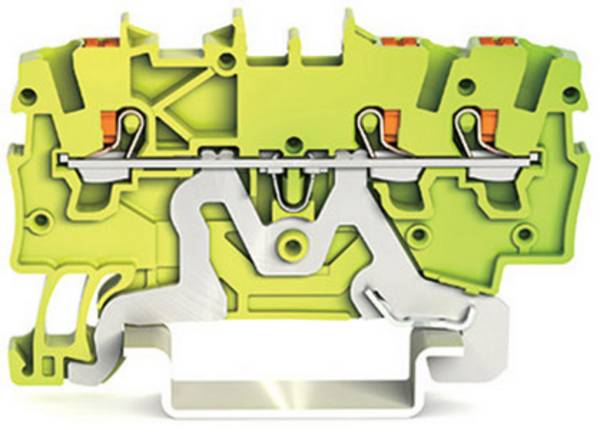 WAGO 2200-1307 PG terminal 3.50 mm Push-in connector Green, Yellow 100 pc(s)