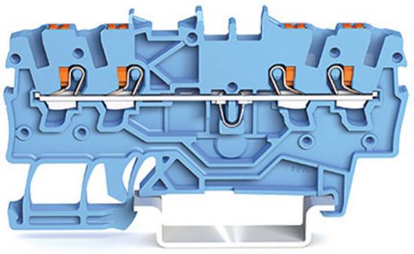 WAGO 2200-1404 Continuity 3.50 mm Push-in connector Blue 100 pc(s)