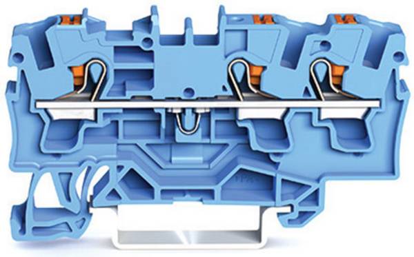 WAGO 2204-1304 Continuity 6.20 mm Push-in connector Blue 50 pc(s)