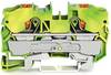 WAGO 2210-1207 PG terminal 10 mm Push-in connector Green, Yellow 25 pc(s)