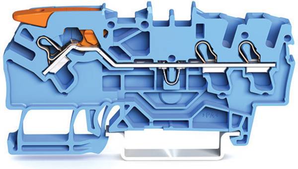 WAGO 2102-1304 Continuity 5.20 mm Push-in connector Blue 50 pc(s)