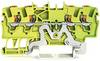 WAGO 2201-1407 PG terminal 4.20 mm Push-in connector Green, Yellow 100 pc(s)