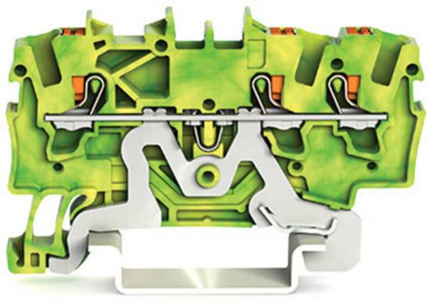 WAGO 2201-1307 PG terminal 4.20 mm Push-in connector Green, Yellow 100 pc(s)