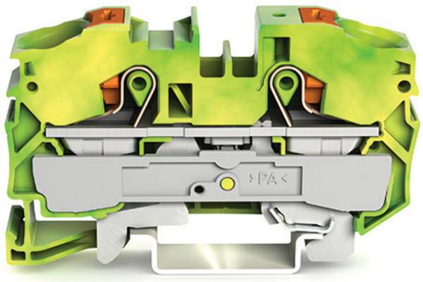 WAGO 2216-1207 PG terminal 12 mm Push-in connector Green, Yellow 20 pc(s)