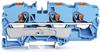 WAGO 2210-1304 Continuity 10 mm Push-in connector Blue 25 pc(s)