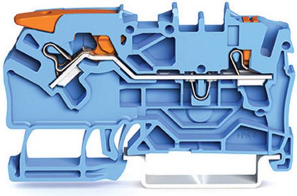 WAGO 2102-5204 Continuity 5.20 mm Push-in connector Blue 50 pc(s)