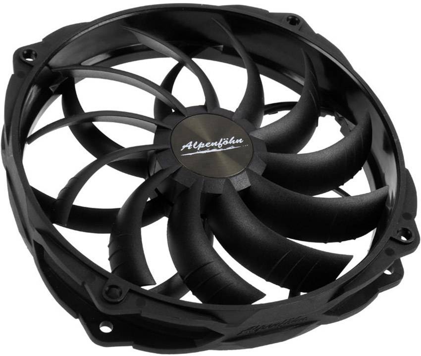 Alpenföhn Wing Boost 3 PC fan Black (W x H x D) 140 x 140 x 25 mm-1