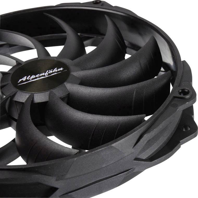 Alpenföhn Wing Boost 3 PC fan Black (W x H x D) 140 x 140 x 25 mm-2