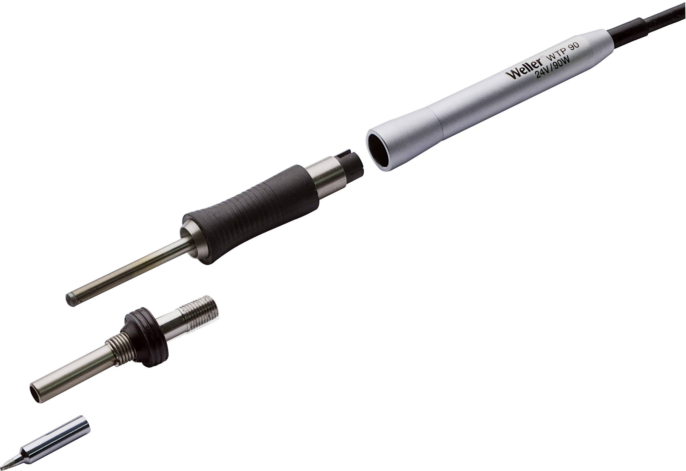 Weller WSP 80 soldering iron, comprising handpiece and soldering tip, for precision soldering in electronic work.